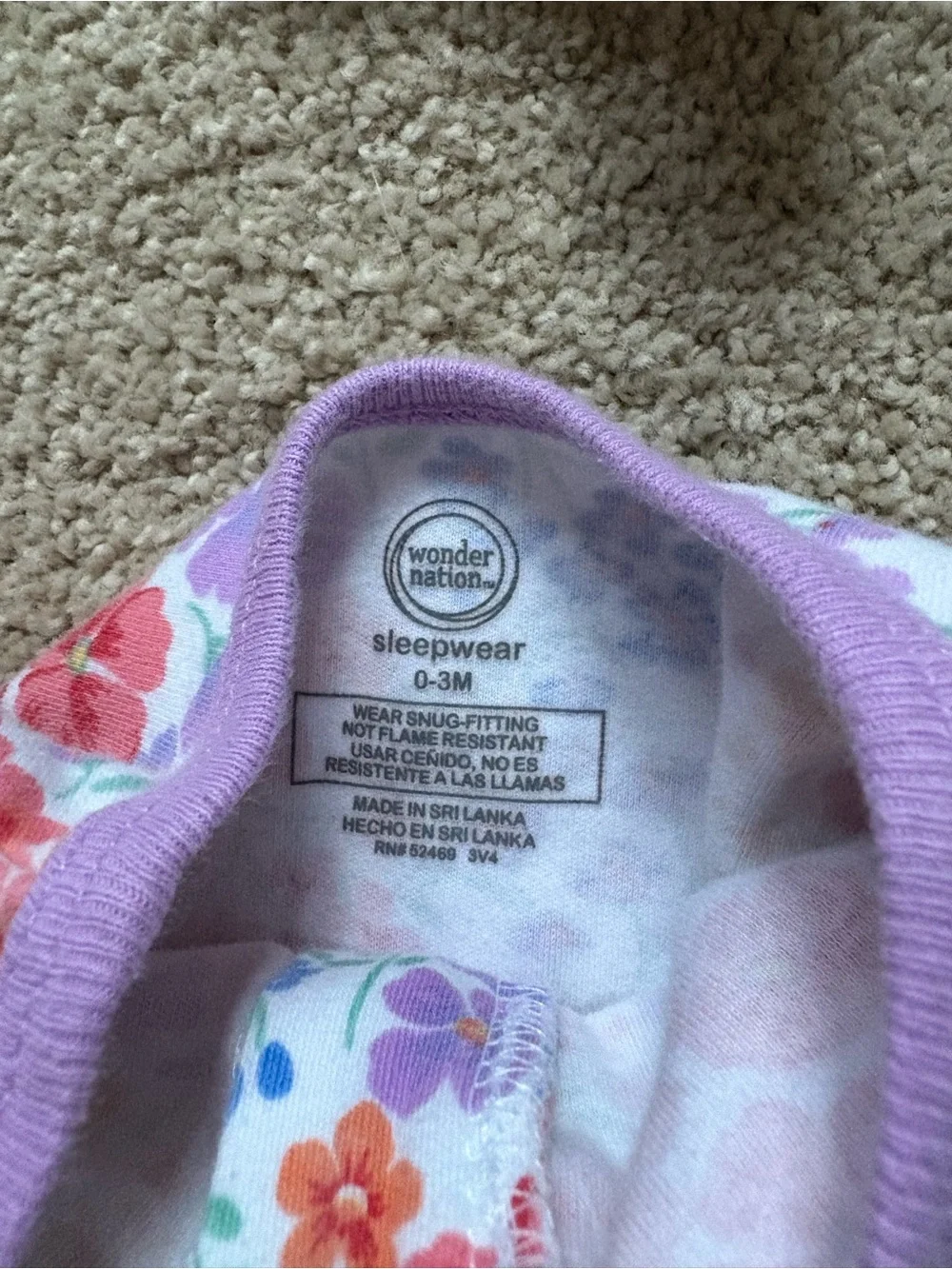 Baby girl 3 month zipper sleepers footie pajamas bundle